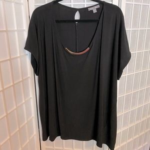 Roz & Ali Too Short Sleeve Black 3X